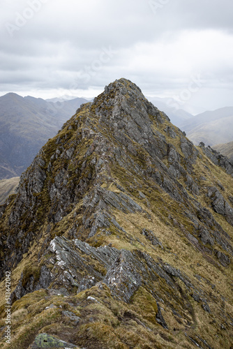 Hiking the Forcan Ridge in the Highlands of Scotland photo