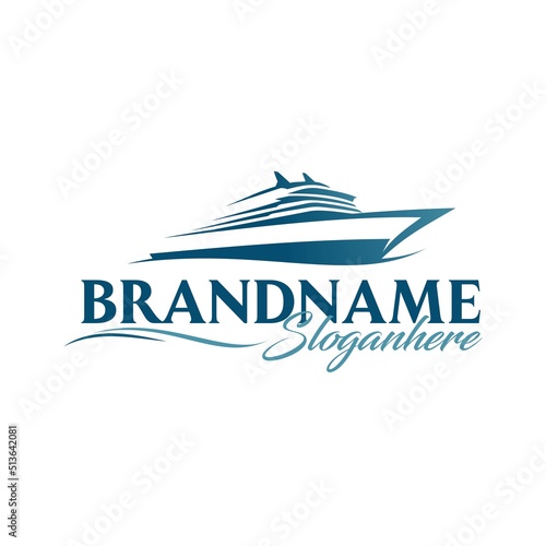 boat logo vector illustration
