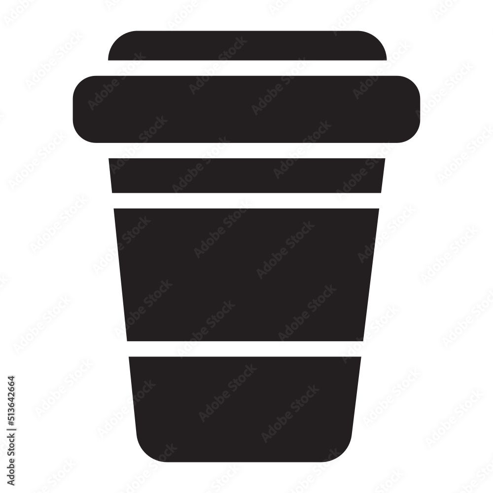 coffee cup glyph icon coffee cup glyph icon