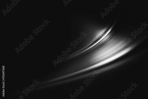 Fotografie, Obraz black motion blur curve abstract background