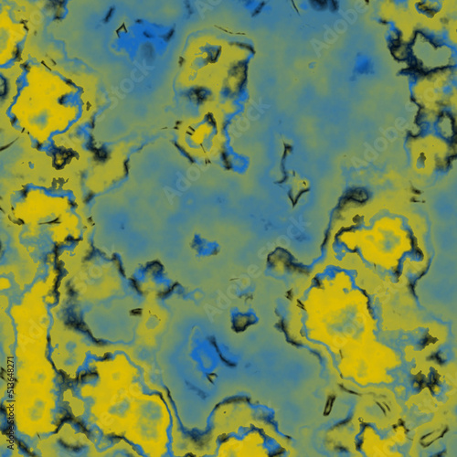 Yellow blue clouds, plasma, metal background © damaisin1979