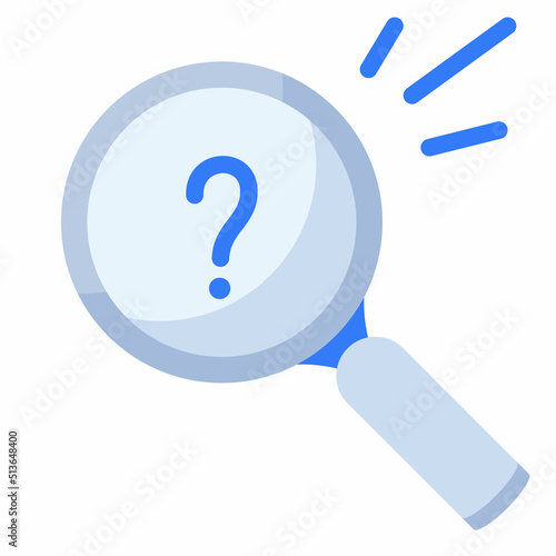 search document empty state single isolated icon with flat style