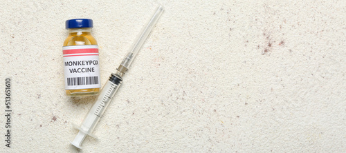 Ampule of monkeypox vaccine...