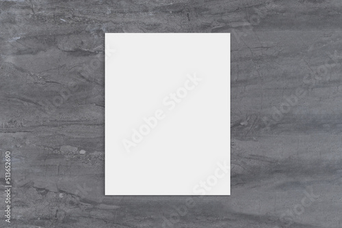8.5x11 Letter Mockup on Marble with Clipping Path