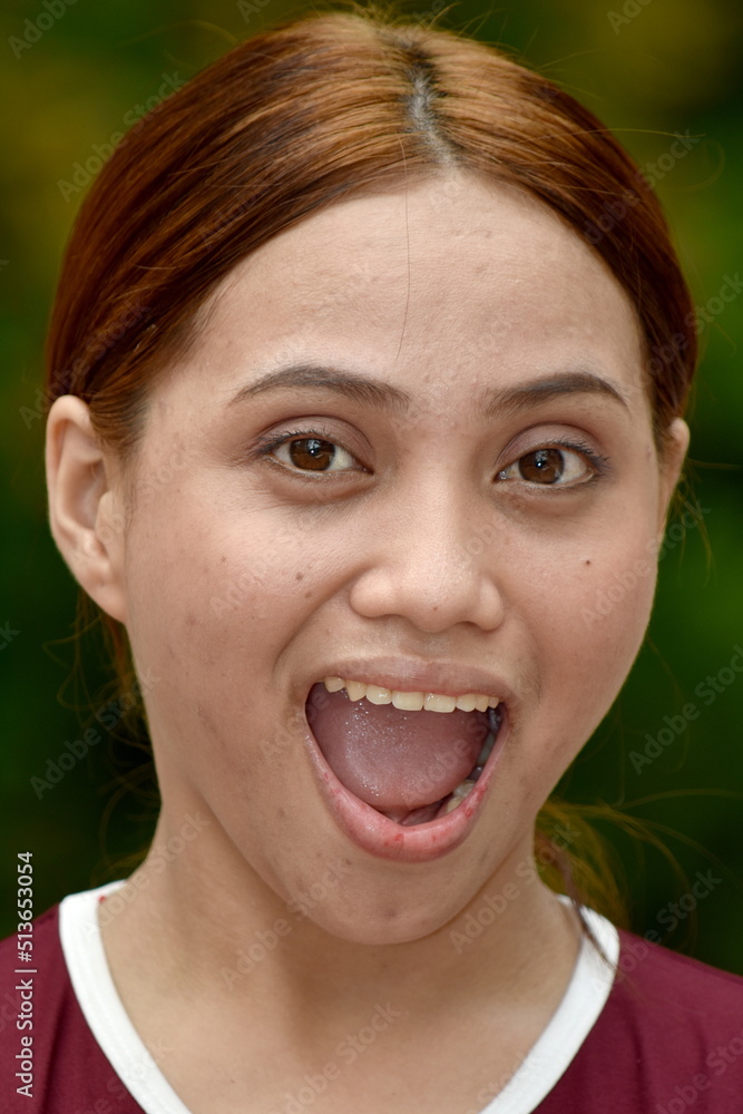 An Overjoyed Young Redhead Female An Overjoyed Young Redhead Female