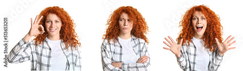 Set of beautiful emotional ...