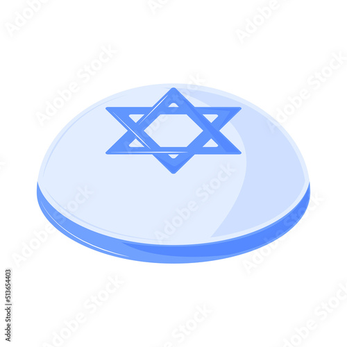 jewish kippah with star