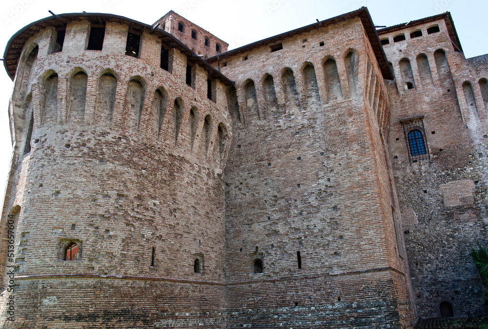 Ancient medieval Castle of Vignola, La Rocca di Vignola. Modena, Italy.