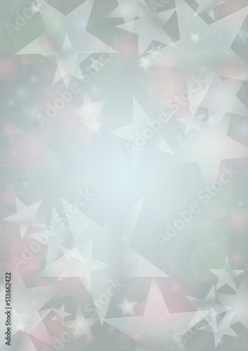 Vector Magical Glowing Background with Silver and Purple Falling Stars on Grey. Sparkle Star Sky Cover and Card Design. Glittery Confetti Frame. Christmas and New Year Poster. Baby Fairy Print.