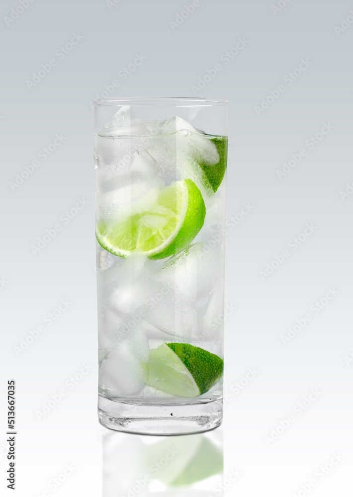 Glass of fresh tasty cold lemonade Glass of fresh tasty cold lemonade