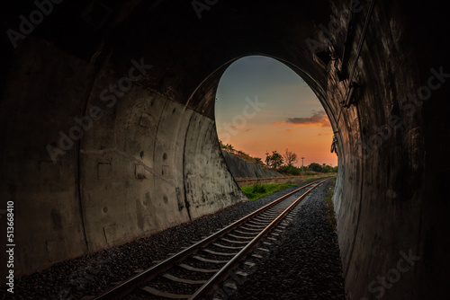 End of the train tunnel.