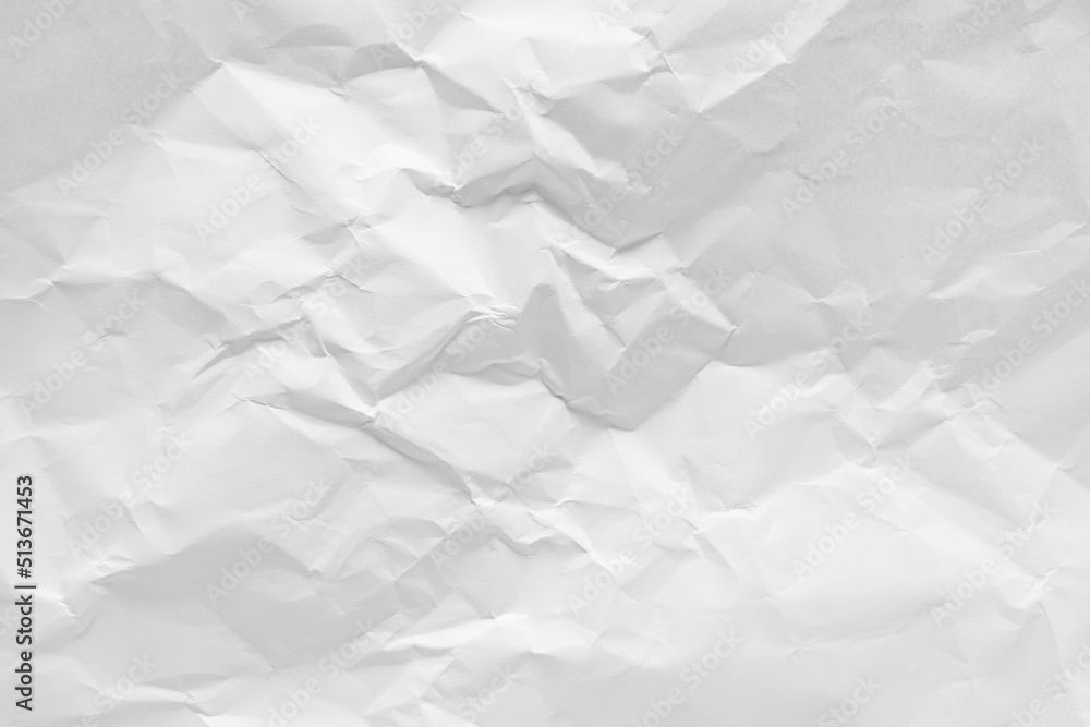 White crumpled paper texture background, clean white wrinkled paper, top view. White crumpled paper texture background, clean white wrinkled paper, top view.