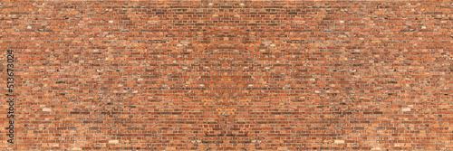 Fototapete red brick background texture seamless pattern