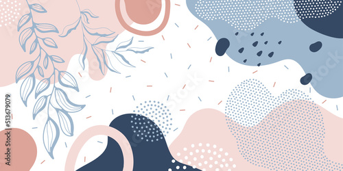 Background pattern, abstract colored shapes. Modern minimalism trendy pattern background. Vector background.