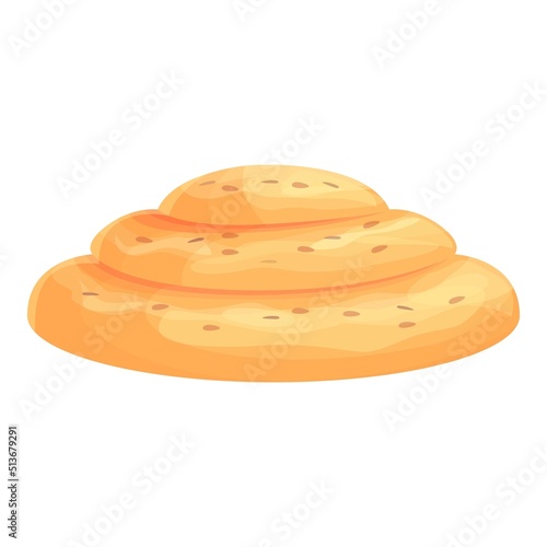 Bakery icon cartoon vector. Balkanic cuisine. Menu restaurant