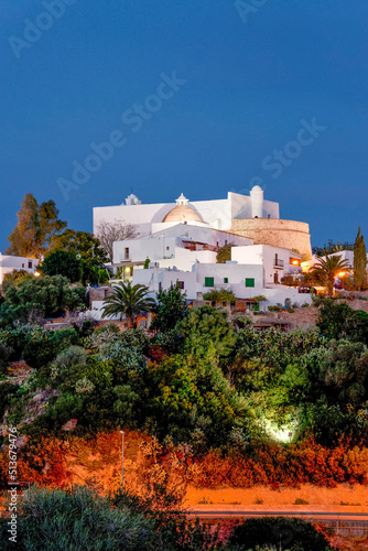 Iglesia de Santa Eulària des Riu, (Puig de Missa), siglo XVI-XVIII. Ibiza.Balearic islands.Spain. photo