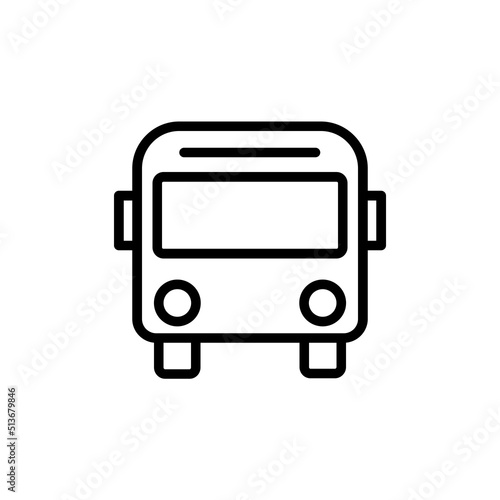bus icon flat style trendy stylist simple © yusilo
