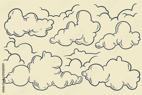 hand drawn natural decorati...