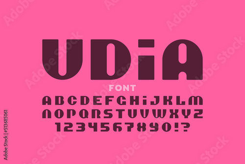 Modern font design, alphabe...