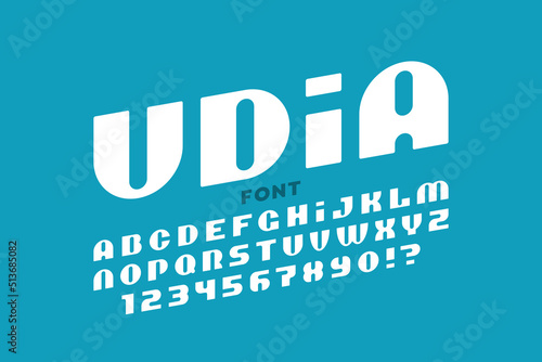 Modern font design, alphabe...