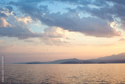 Clouds under the sea near Greece ilands