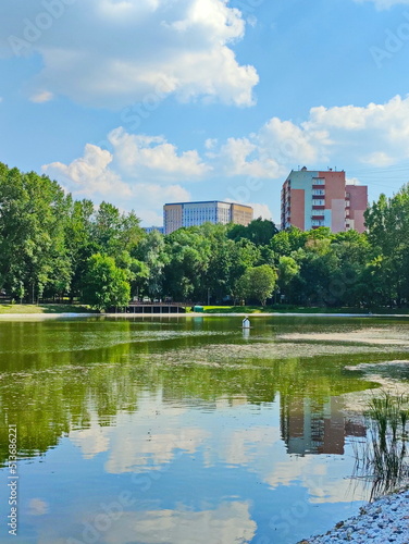 Moscow summer in the Moscow courtyard