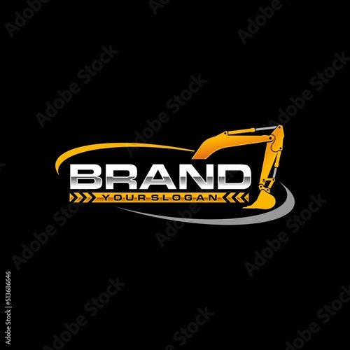 excavator logo vector illustration 
