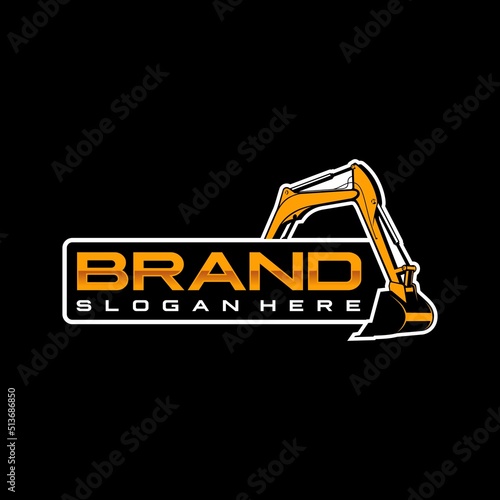 excavator logo vector illustration 
