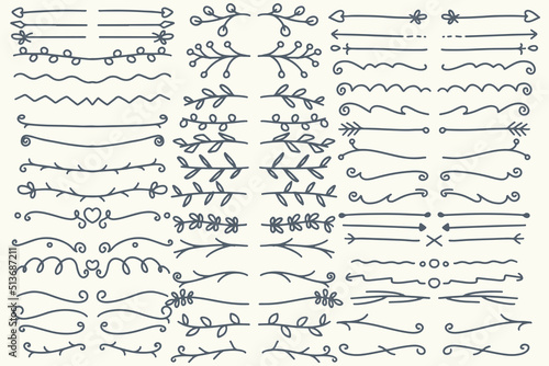 forty-eight Hand drawn vect...