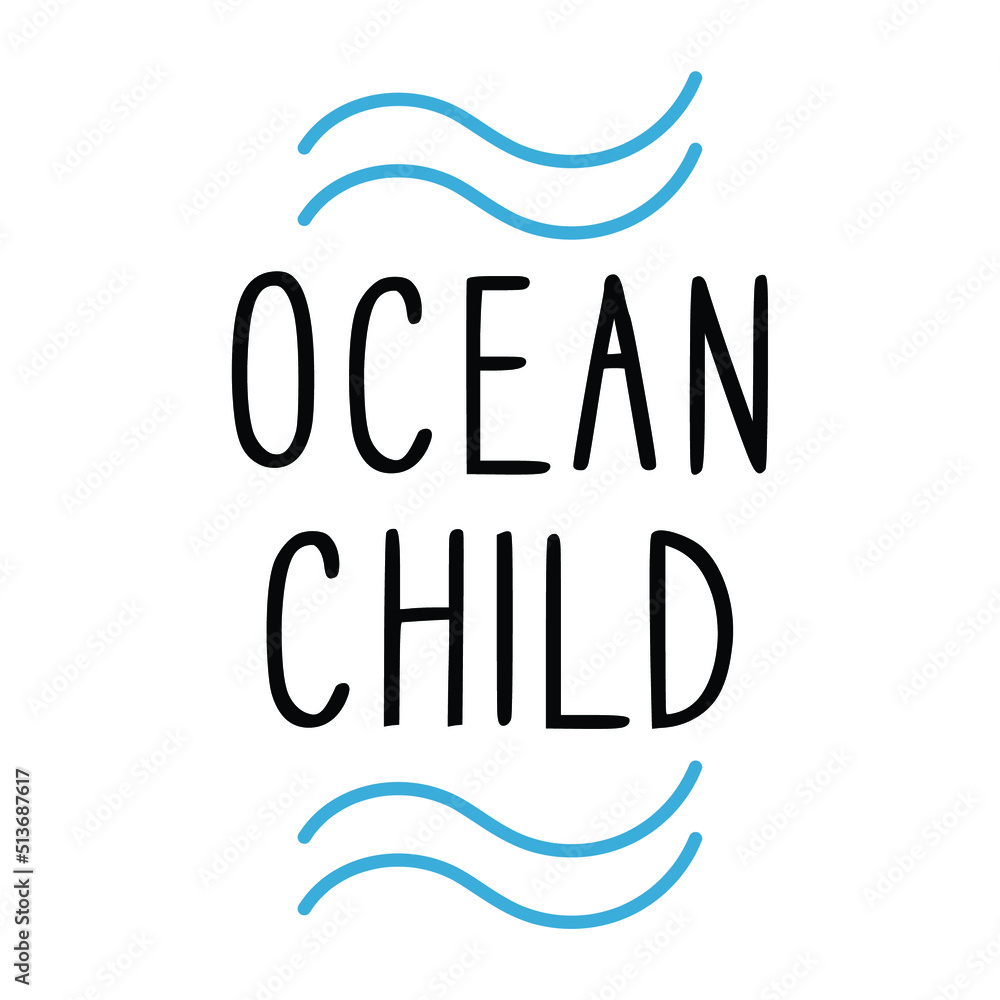 Obraz premium Ocean Child SVG cut file, Sublimation Design