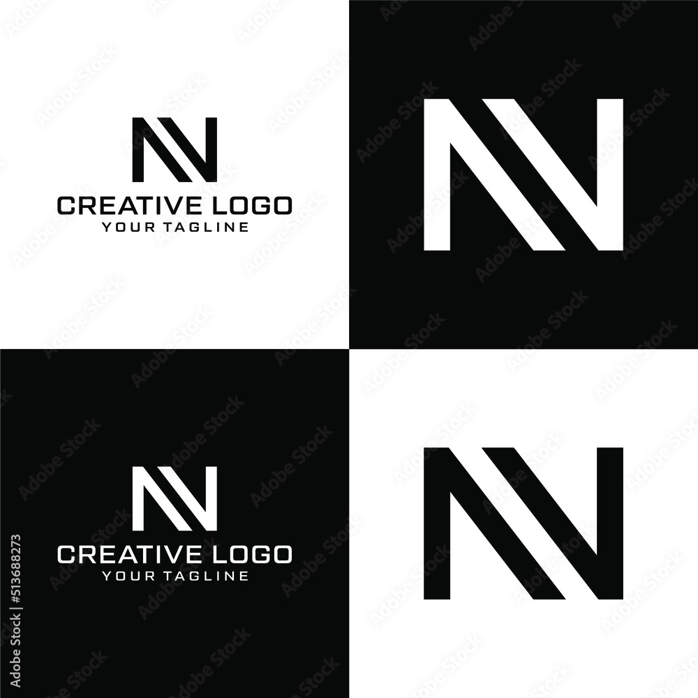 Creative letter n logo design vektor Creative letter n logo design vektor