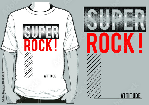 Young man t-shirt design for printing