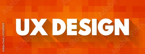 Wallpaper Mural UX Design - process of creating evidence-based, interaction designs between human users and products or websites, text concept background Torontodigital.ca