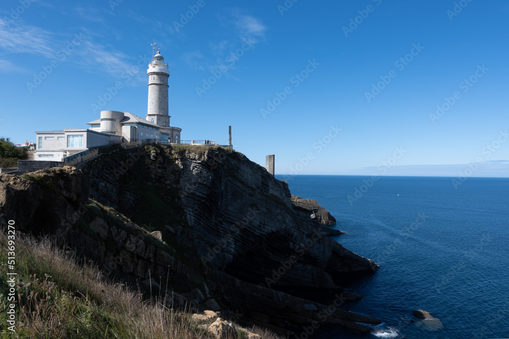 Surroundings of the Cabo Mayor Lighthouse, Santader, Spain. Cantabria.