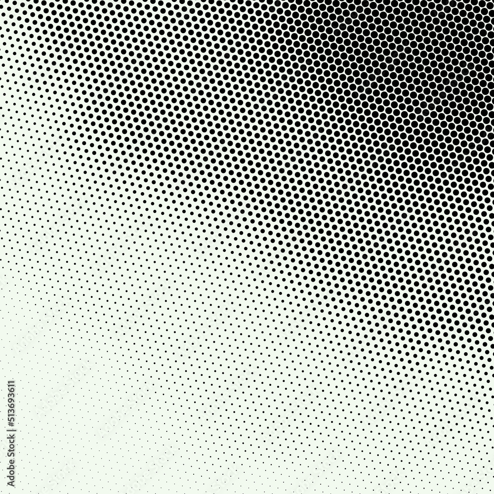 Abstract Modern Background with Halftone and Black White Color