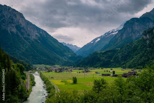 Aareschlucht is a spectacular place located between Meiringen and Innertkirchen. Switzerland.