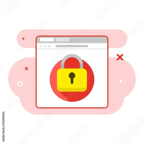 404 error page, access denied concept illustration flat design vector eps10. modern graphic element for landing page, empty state ui, infographic, icon