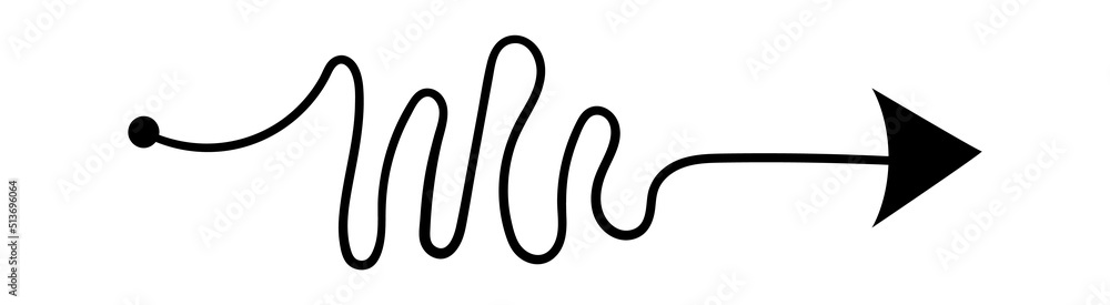 Hand Drawn Decorative Arrow. Vector illustration Hand Drawn Decorative Arrow. Vector illustration
