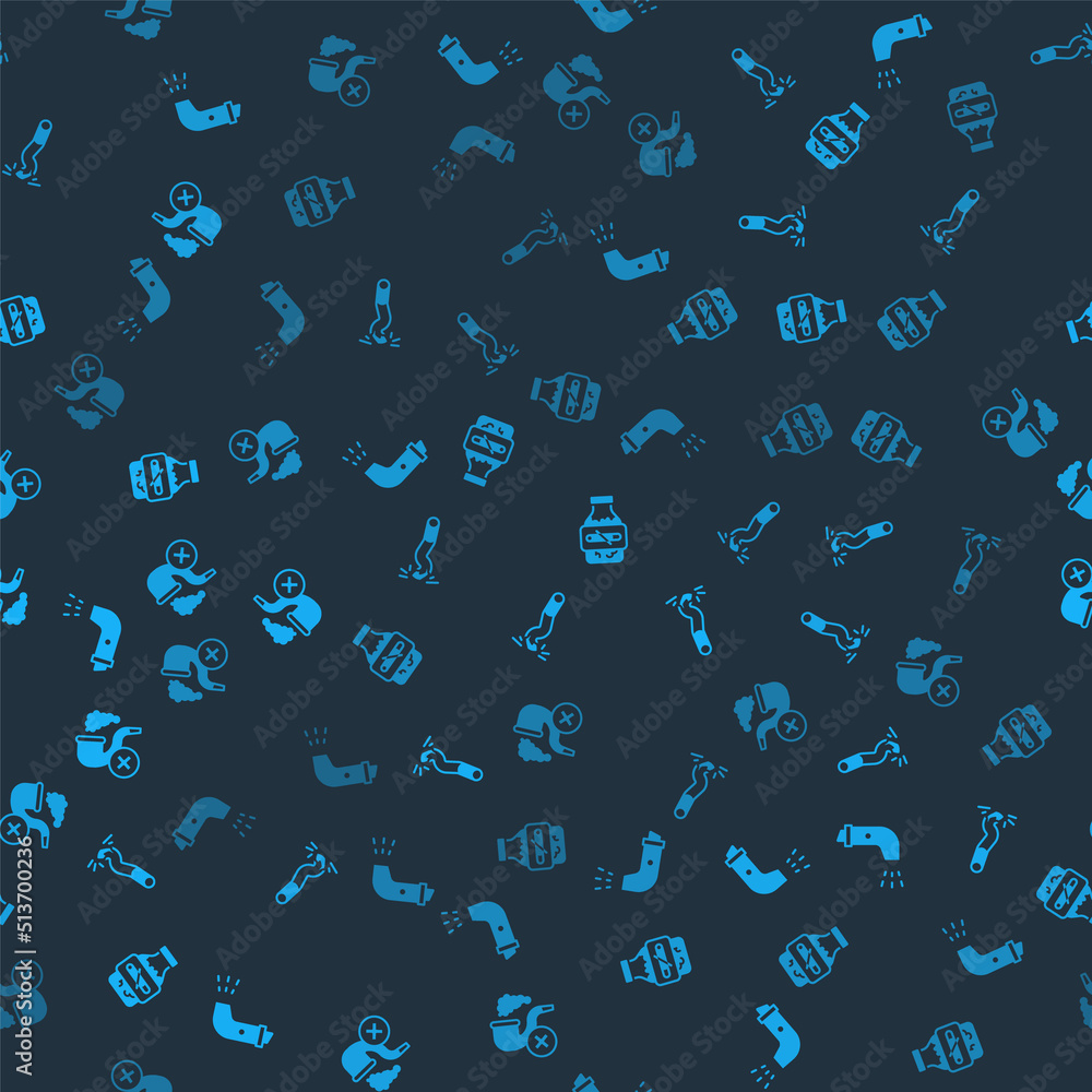 Set Inhaler, Cigarette butt, Nicotine gum in blister pack and Smoking