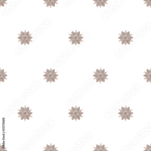 Abstract star seamless pattern. Ethnic mandala pattern