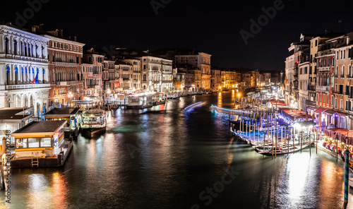 Canal Grande by Night  Venice  Italy