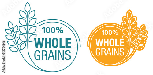 100 percent Whole Grains, badge for cereals