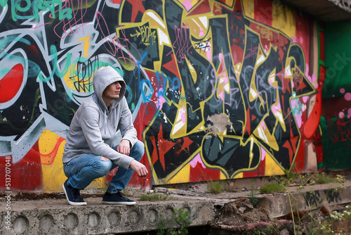 a young man in a hoodie hip-hop