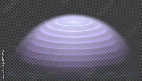 Obraz na plátně Semitransparent energetic waves shield