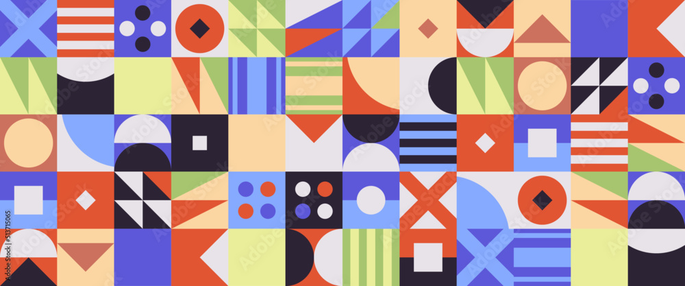 Geometric background and simple geometric shapes flat illustration.
Geometric background and simple geometric shapes flat illustration.