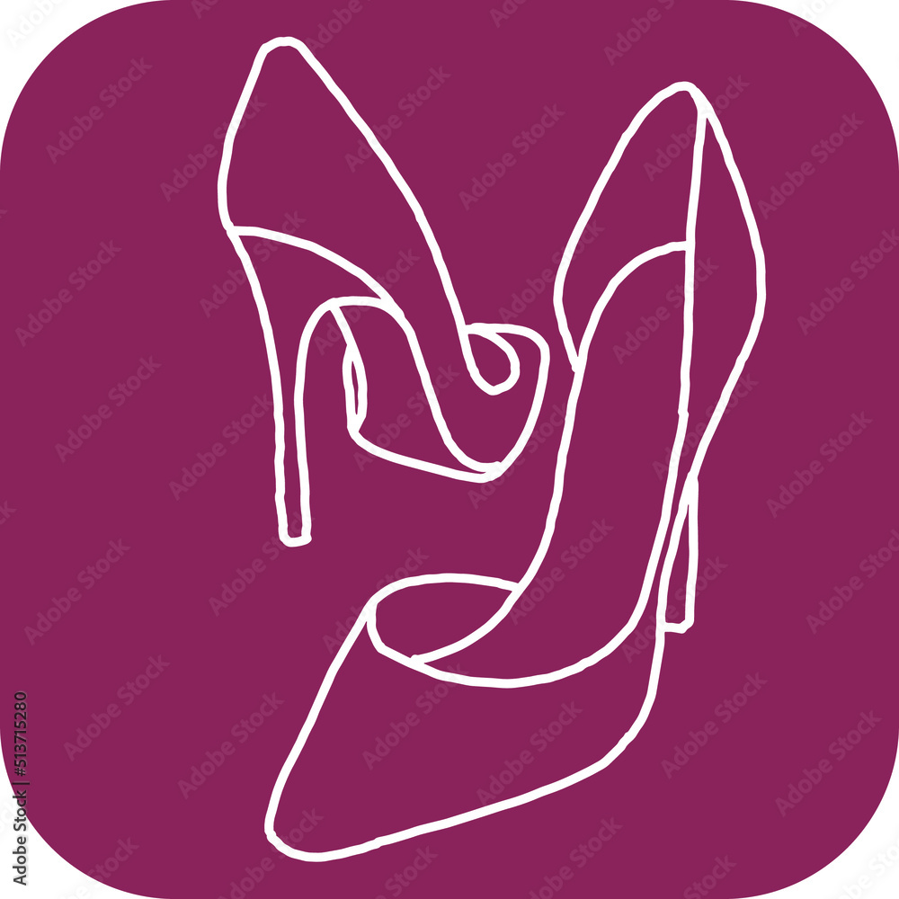 Sexy beautiful feminine woman shoes with elegant high heels. Luxury clothing lifestyle. Disco club 80s romantic fashion. Hand drawn retro vintage vector illustration. Simple line drawing. Sexy beautiful feminine woman shoes with elegant high heels. Luxury clothing lifestyle. Disco club 80s romantic fashion. Hand drawn retro vintage vector illustration. Simple line drawing.