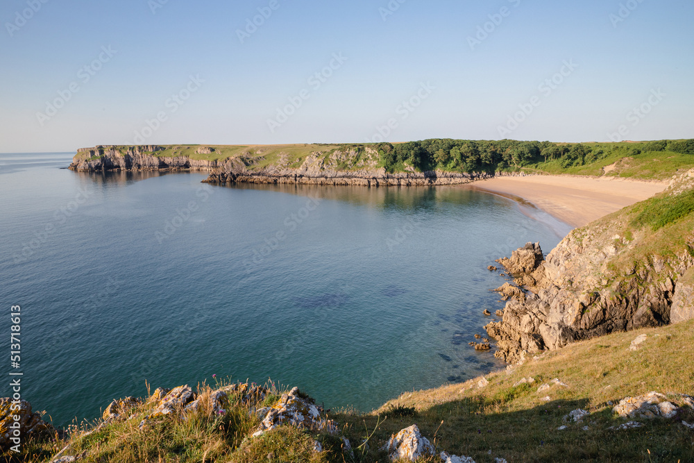 Barafundle Bay on the Pembrokeshire coast in Wales