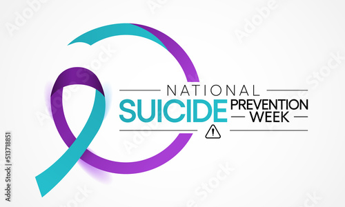 National Suicide prevention week is observed every year during September, in order to provide worldwide commitment and action to prevent suicides. Vector illustration