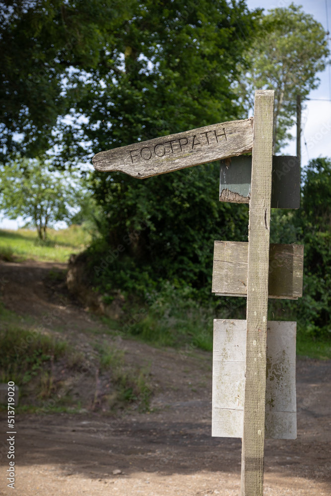 footpath sign