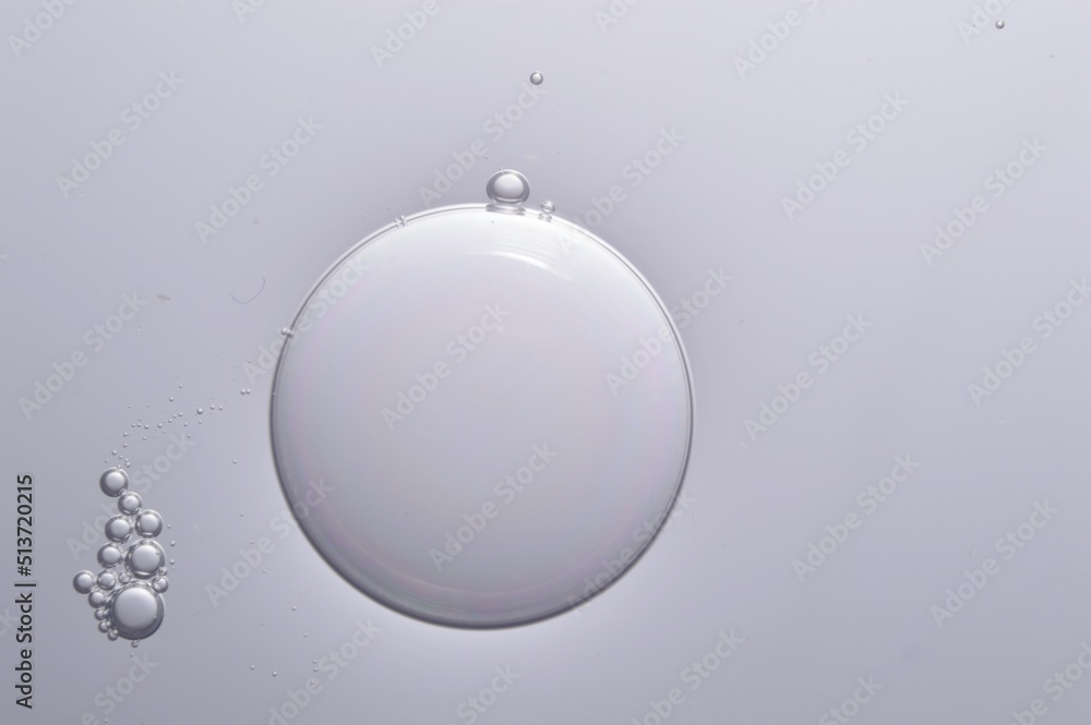air bubbles in a transparent liquid close-up. micro air bubbles in a transparent liquid close-up. micro